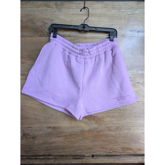 Comfrt Sweat Shorts Womens Large Purple Elastic Waist Drawstring Athletic Fit - Picture 1 of 3